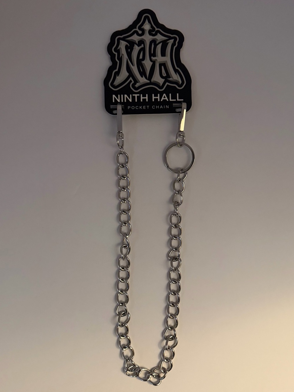 12MM Silver Ninth Hall Pocket Chain